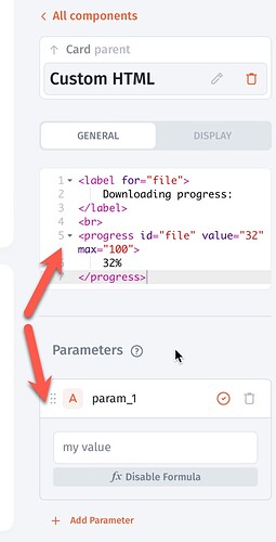 custom-html-params